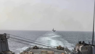 قوات أمريكية تدمر سفينة ومسيّرة  تابعتين للحوثي