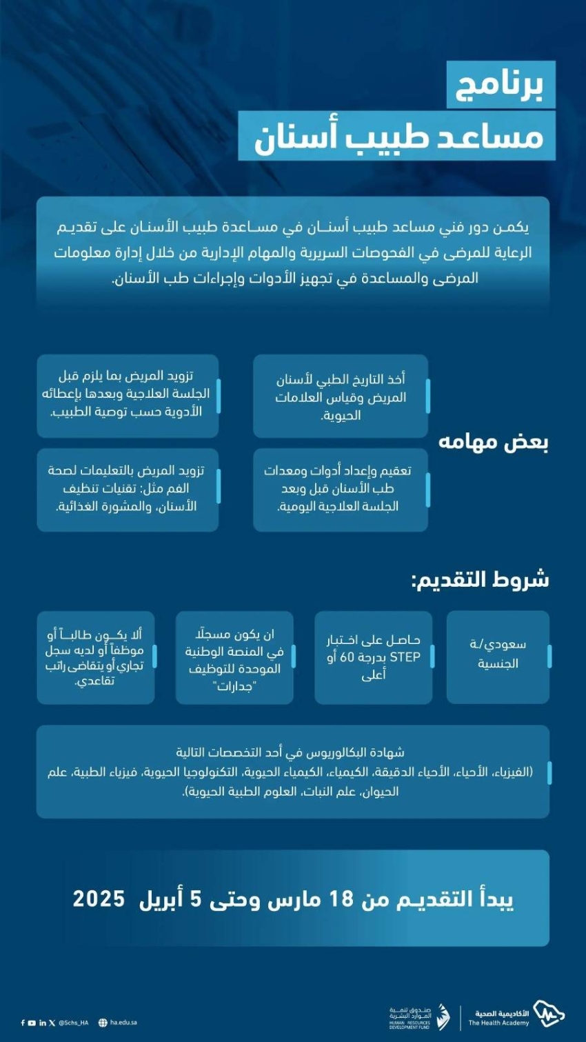 التخصصات الصحية